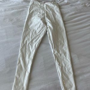 Commando white faux patent leather leggings